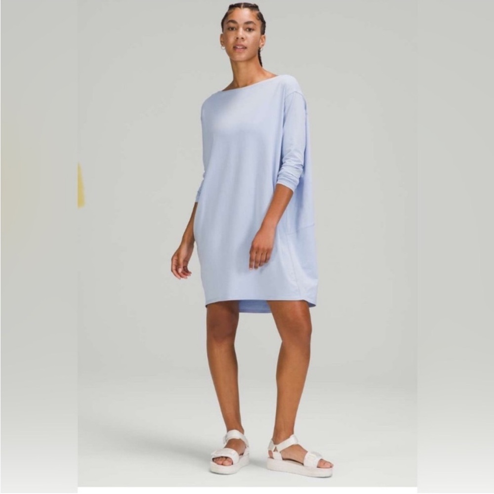 lululemon back in action Long Sleeve Dress in Light purple 10